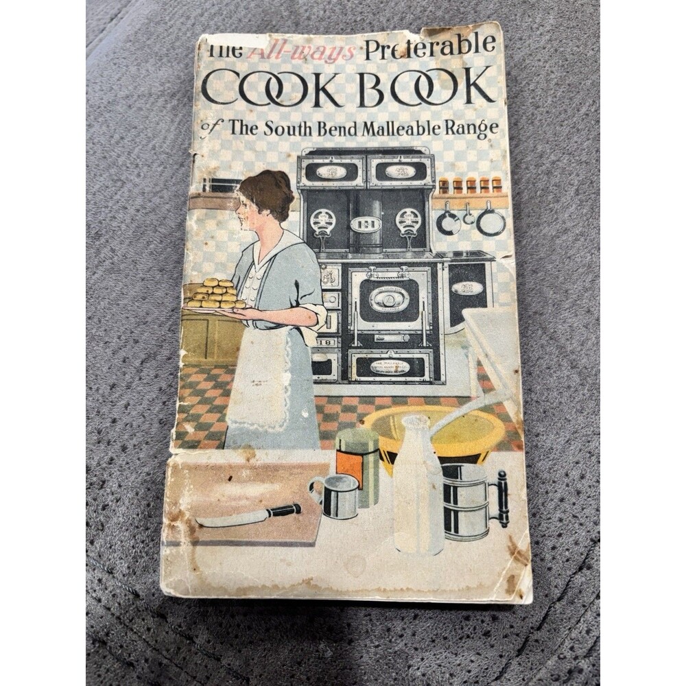 Antique Malleable Range All-Ways Preferable Cookbook South Bend IN Ada Hillier